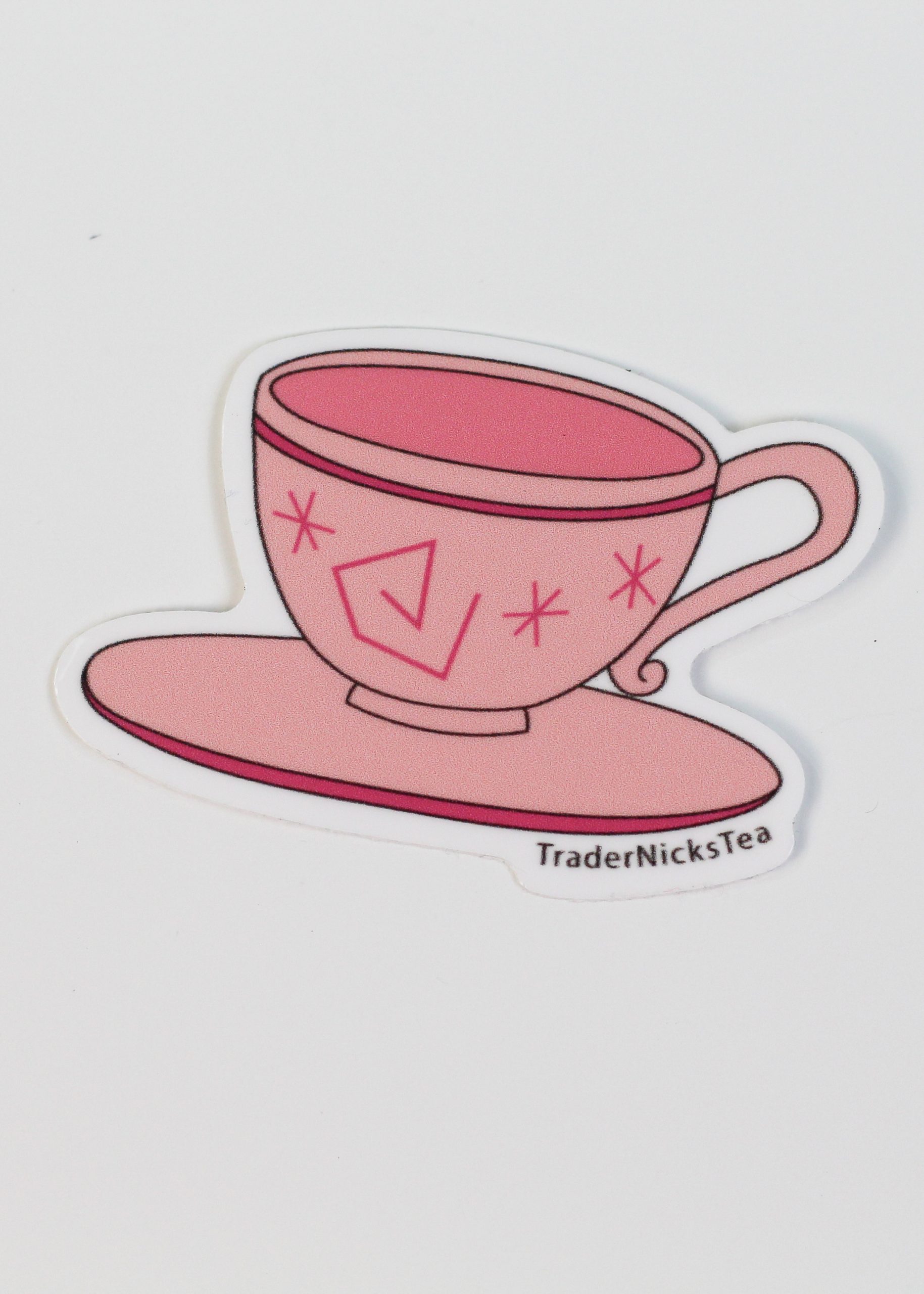 pink teacup sticker magic kingdom disney world ride